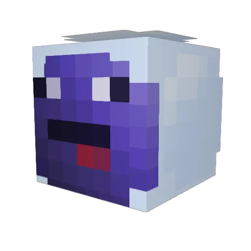 NotFpvyu Minecraft avatar head, 3D render