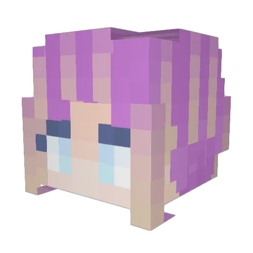 NotFuyun Minecraft avatar head, 3D render