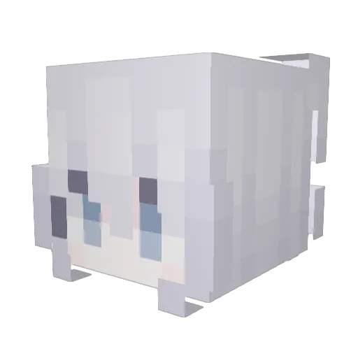 NotGLOBEsg Minecraft avatar head, 3D render