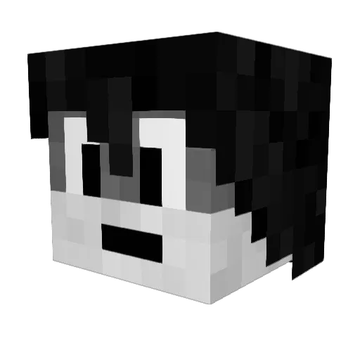 NotGamingDoggo Minecraft avatar head, 3D render