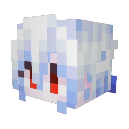 NotGarb Minecraft avatar head, 3D render