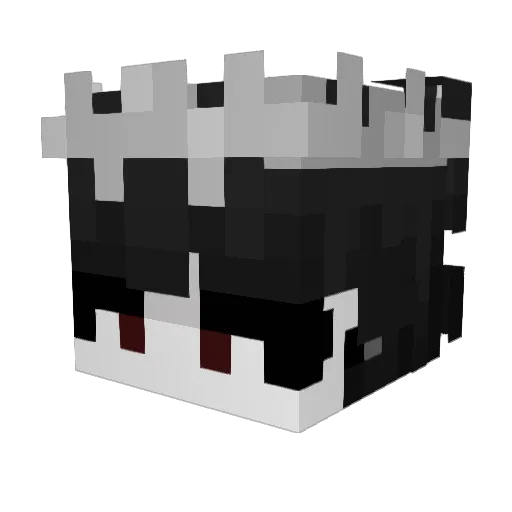 NotGidas Minecraft avatar head, 3D render