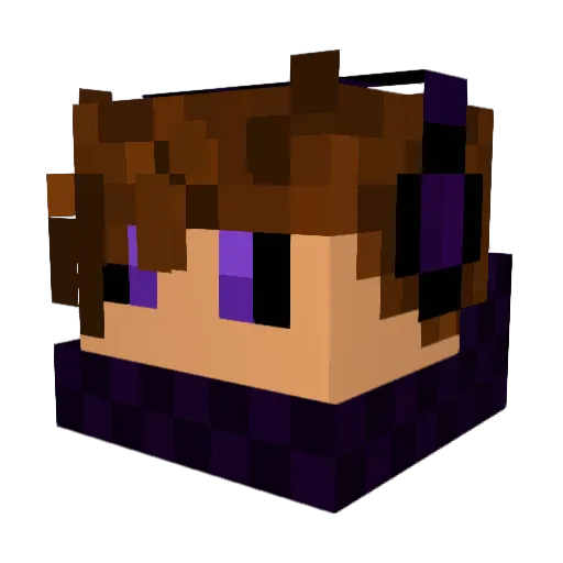NotGnarly Minecraft avatar head, 3D render