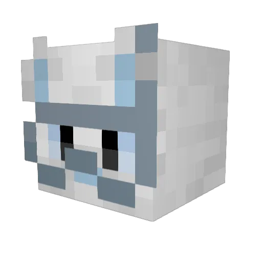 NotGobou Minecraft avatar head, 3D render