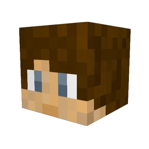 NotHalcyon12 Minecraft avatar head, 3D render