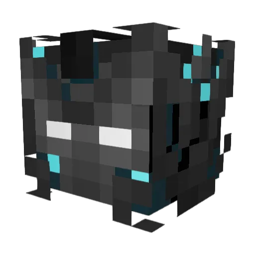 NotHappyChappy Minecraft avatar head, 3D render