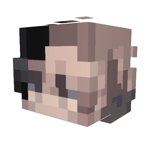NotHellohi Minecraft avatar head, 3D render