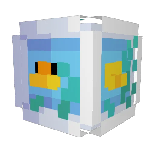 NotHexmixx Minecraft avatar head, 3D render