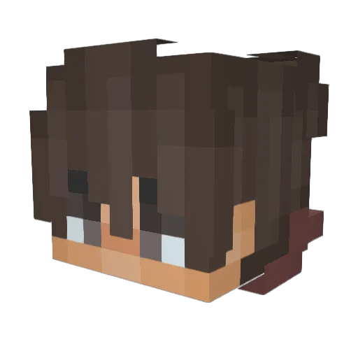 NotHukie Minecraft avatar head, 3D render