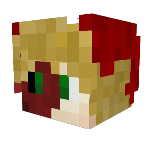 NotImagy Minecraft avatar head, 3D render