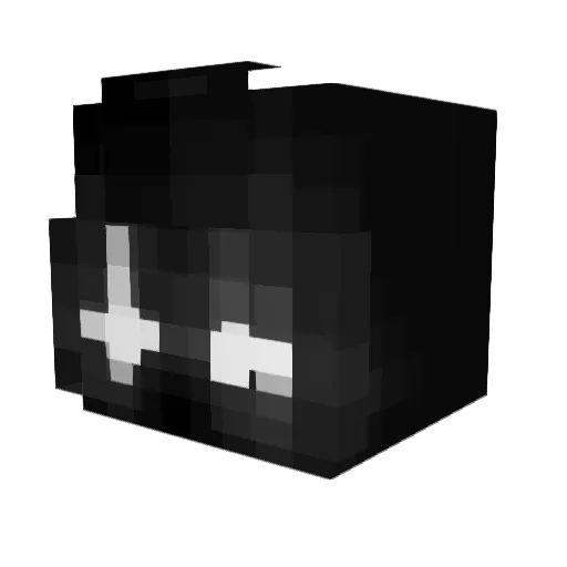 NotInfiniti Minecraft avatar head, 3D render