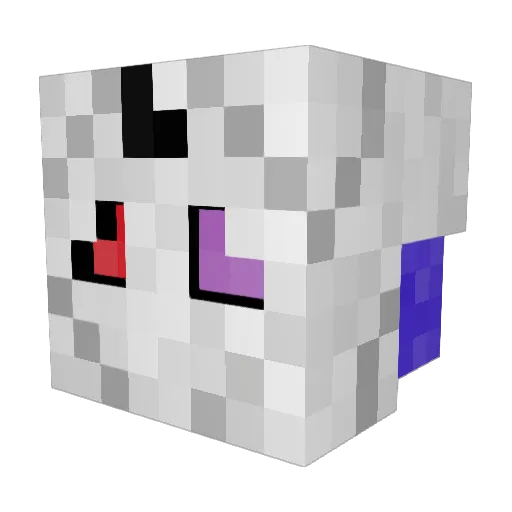 NotJaelen Minecraft avatar head, 3D render