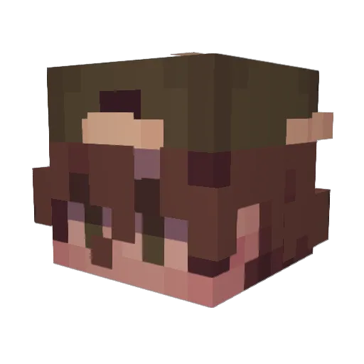 NotJamesIPromise Minecraft avatar head, 3D render