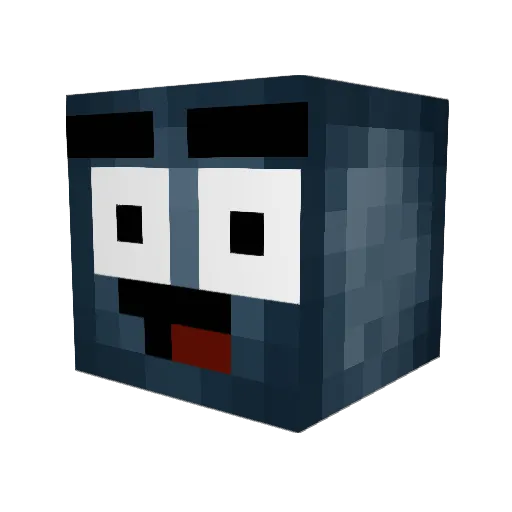 NotJero Minecraft avatar head, 3D render