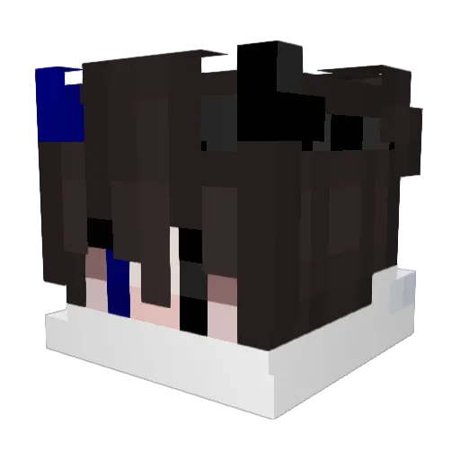 NotJly Minecraft avatar head, 3D render