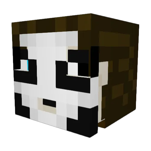 NotJohnDeacon Minecraft avatar head, 3D render