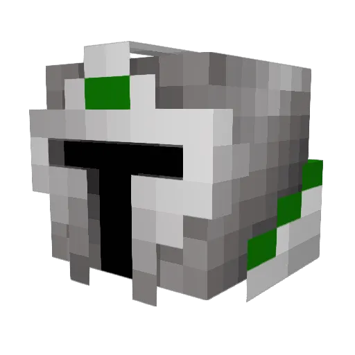 NotJustEugen Minecraft avatar head, 3D render