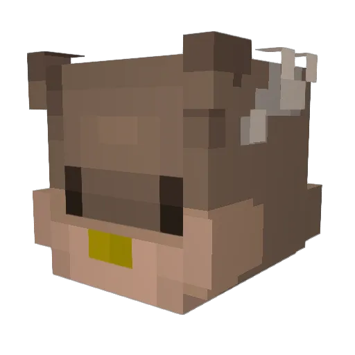 NotKaid Minecraft avatar head, 3D render