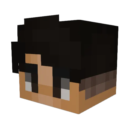 NotKaleSallad Minecraft avatar head, 3D render