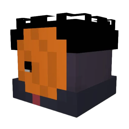 NotKat77 Minecraft avatar head, 3D render