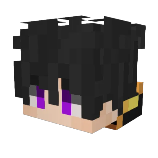 NotKialos Minecraft avatar head, 3D render