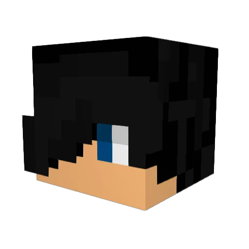 NotKingCole21 Minecraft avatar head, 3D render