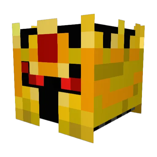 NotKinkiSamurai Minecraft avatar head, 3D render