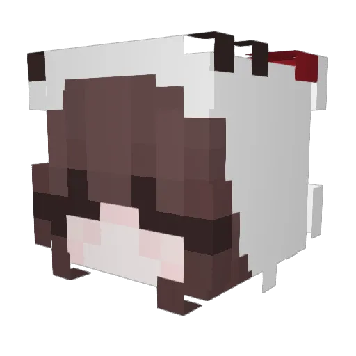 NotKioo Minecraft avatar head, 3D render