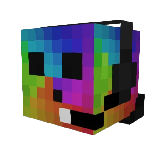 NotKiube Minecraft avatar head, 3D render