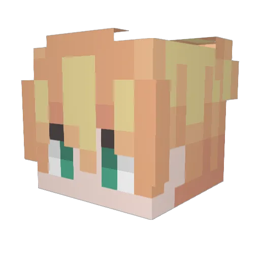 NotKyn Minecraft avatar head, 3D render