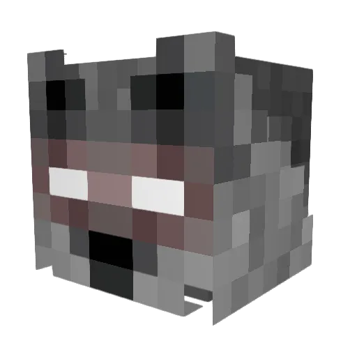 NotKyzuko Minecraft avatar head, 3D render