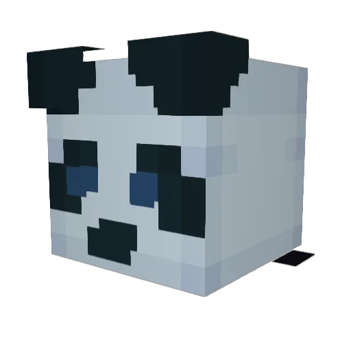 NotLINIX Minecraft avatar head, 3D render