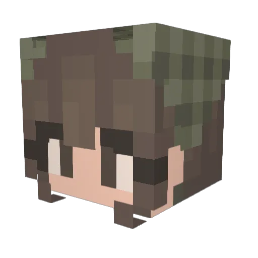 NotLimerence Minecraft avatar head, 3D render