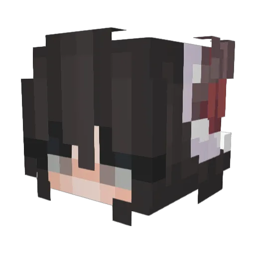 NotLoGoMz Minecraft avatar head, 3D render