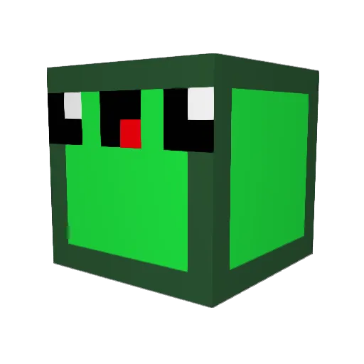 NotLordy Minecraft avatar head, 3D render