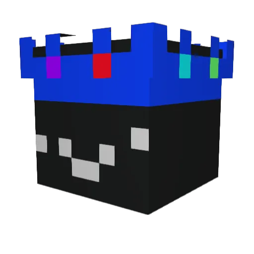 NotMYFE Minecraft avatar head, 3D render
