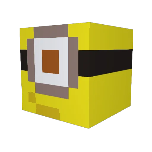 NotMaddie1049 Minecraft avatar head, 3D render