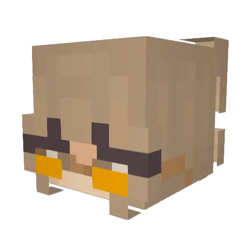 NotMaddyx Minecraft avatar head, 3D render