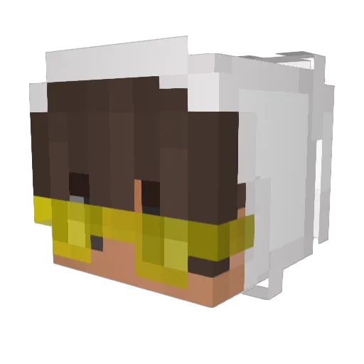 NotMarc_xD Minecraft avatar head, 3D render