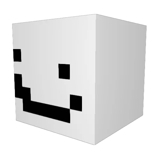 NotMatrin Minecraft avatar head, 3D render