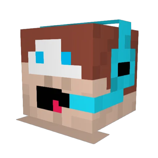 NotMattStokes Minecraft avatar head, 3D render