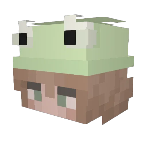 NotMeCambrie Minecraft avatar head, 3D render