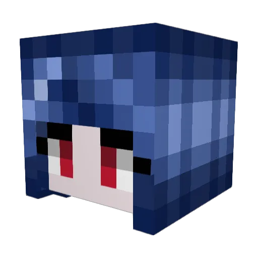 NotMercury Minecraft avatar head, 3D render