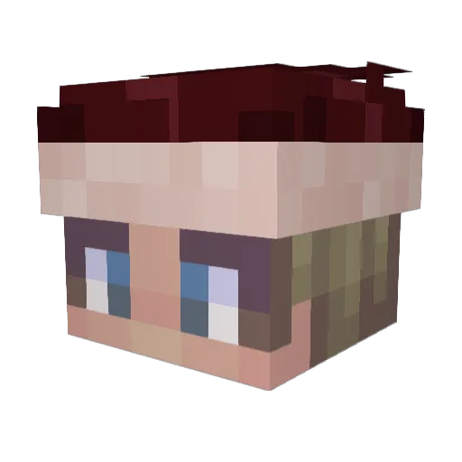 NotMikeRap_YT Minecraft avatar head, 3D render