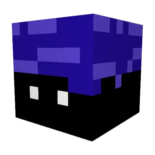 NotMont Minecraft avatar head, 3D render