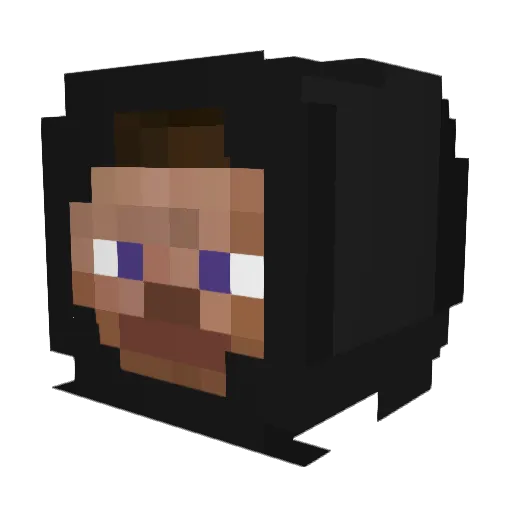 NotMrAccelerator Minecraft avatar head, 3D render