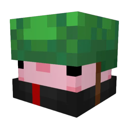 NotNEAL Minecraft avatar head, 3D render