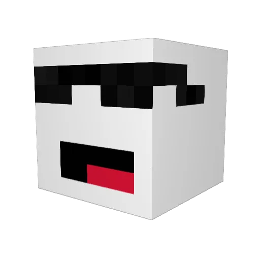 NotNTech2 Minecraft avatar head, 3D render