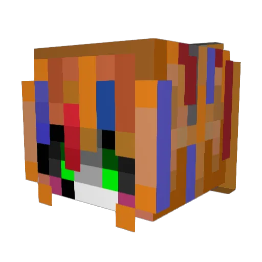 NotNaanBread Minecraft avatar head, 3D render