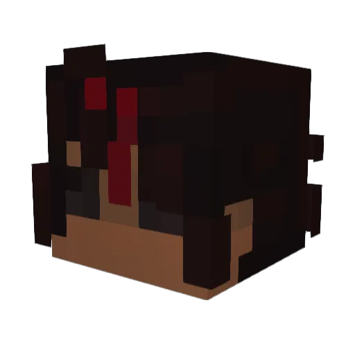 NotNassy Minecraft avatar head, 3D render